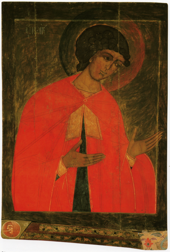 Икона. Св. вмч. Георгий Победоносец. Около 1572 г. XVI в. Из церкви Иоанна Лествичника. Кирилло-Белозерский музей-заповедник