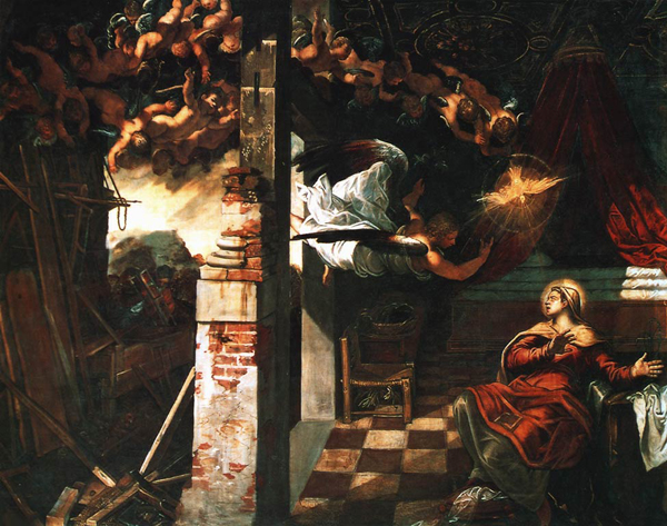 Якопо Тинторетто. Благовещение. 1576-1581. Скуола Сан Рокко, Венеция