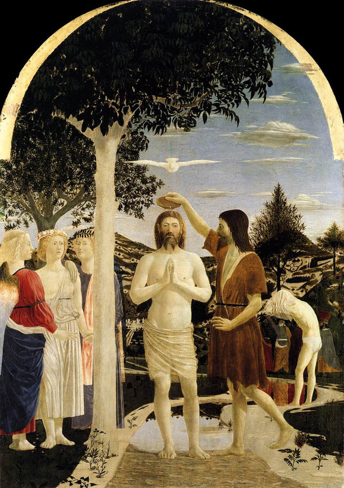 Пьеро делла Франческа. Крещение Христа. 1450-1455 гг.