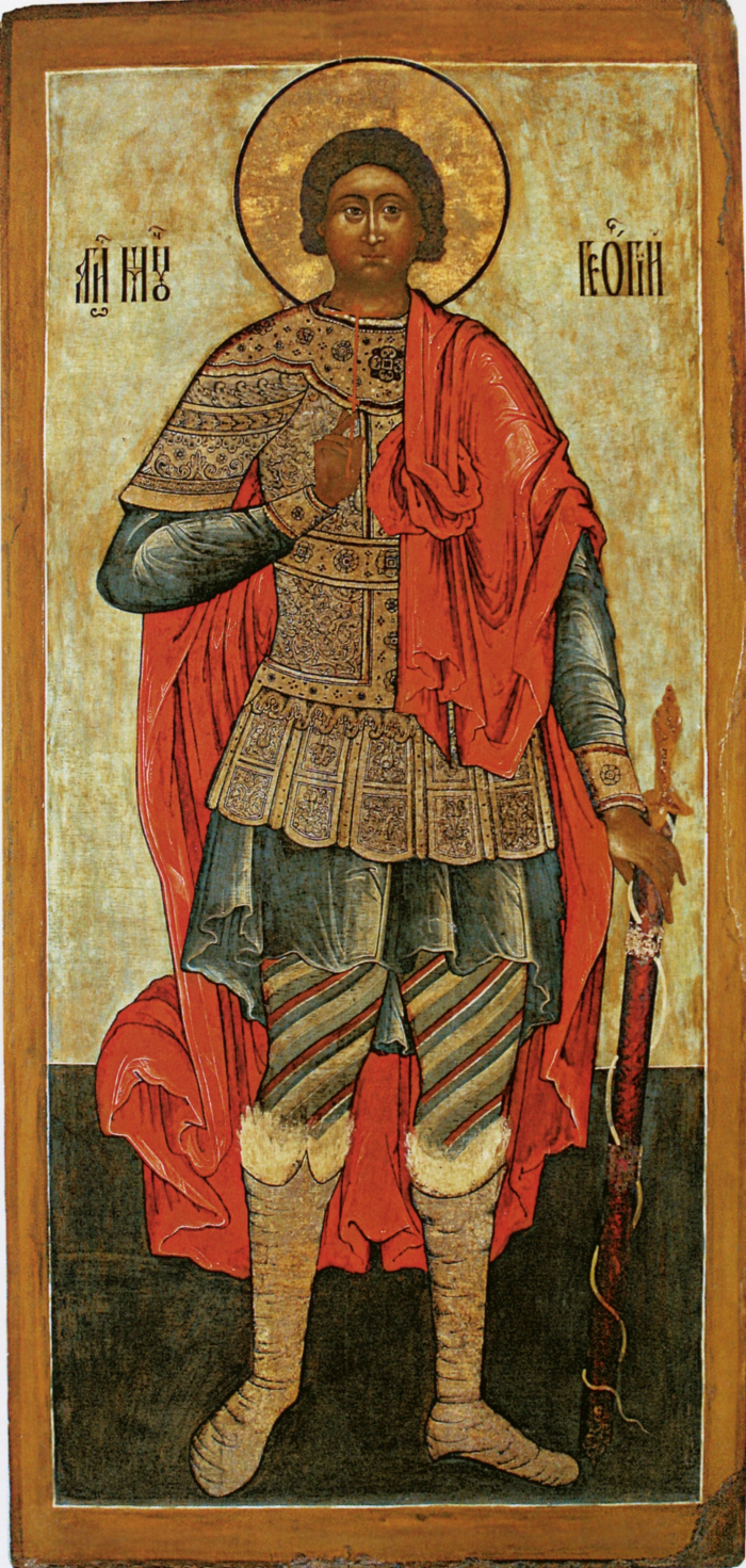 Икона. Св. вмч. Георгий Победоносец. Конец XVII в. Из церкви ап. Иоанна Богослова на Ишне. Музей «Ростовский Кремль»
