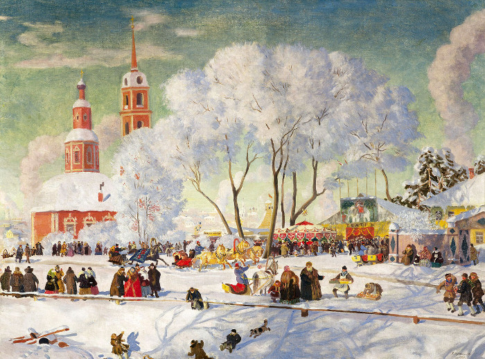 Б.М. Кустодиев. Масленица. 1920 г.