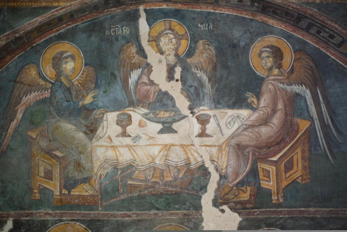 Троица Ветхозаветная. Драгутинова капелла 1282 - 83 гг.