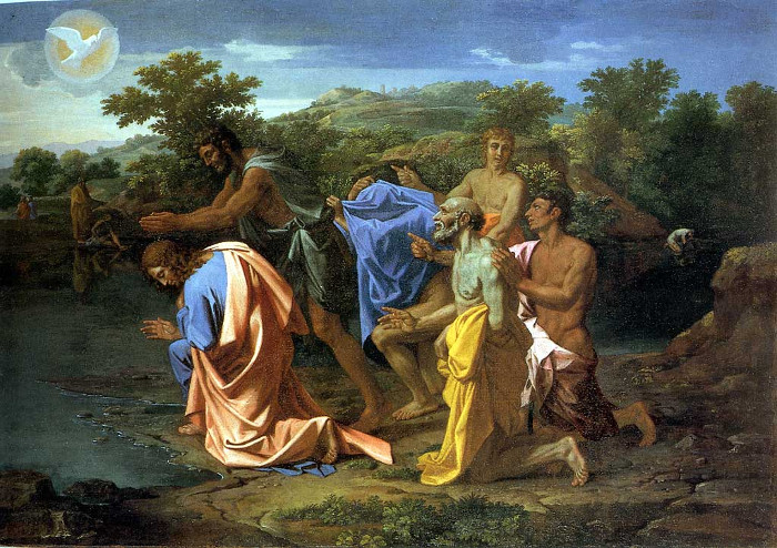 Никола Пуссен. Крещение Христа. 1650 г. Филадельфийский музей искусств, США