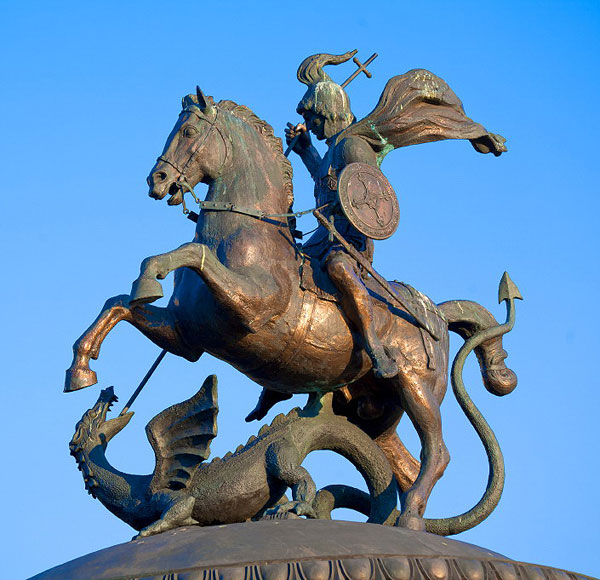 Св. Георгий Победоносец. Манежная площадь, Москва