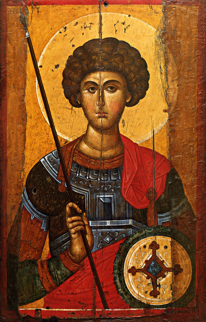 Икона. Св. вмч. Георгий Победоносец. Первая половина XIV в. Византийский и христианский музей, Афины. Греция