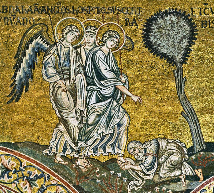 Явление Троицы Аврааму. Собор Рождества Богородицы. Монреаль. 1183-1189 гг. 