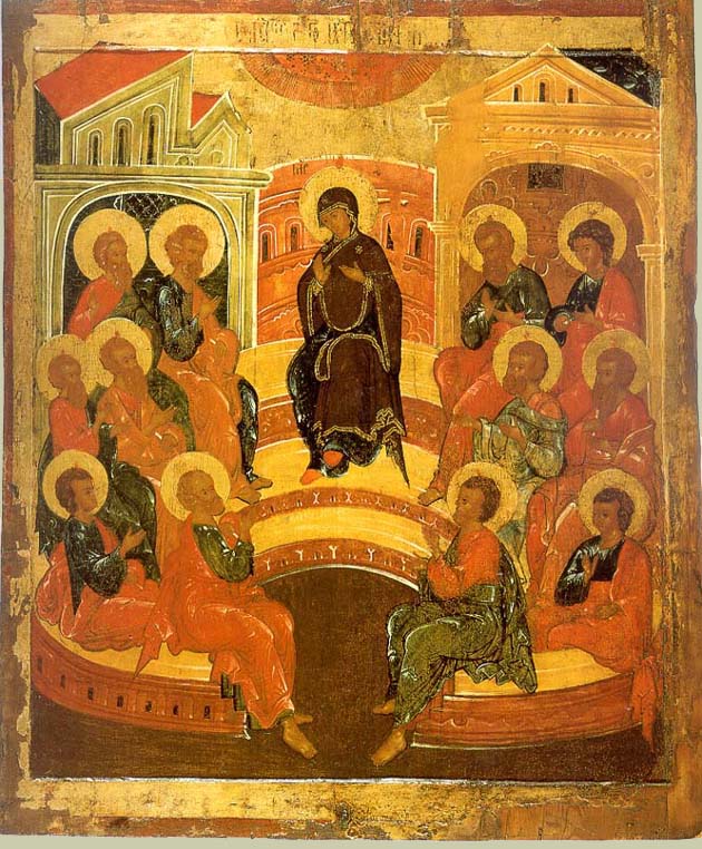 Сошествие Святого Духа на апостолов. Успенский собор. г. Кемь. Карелия. XVIII в. Хранится в Эрмитаже.