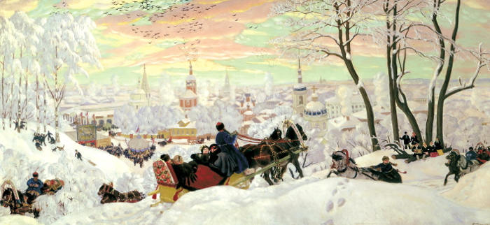 Б.М. Кустодиев. Масленица. 1916 г. 