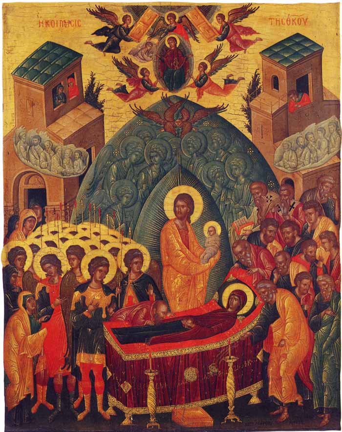 Икона. Успение Пресвятой Богородицы. Середина XV в. Греция. Галерея Сабауда, Турин