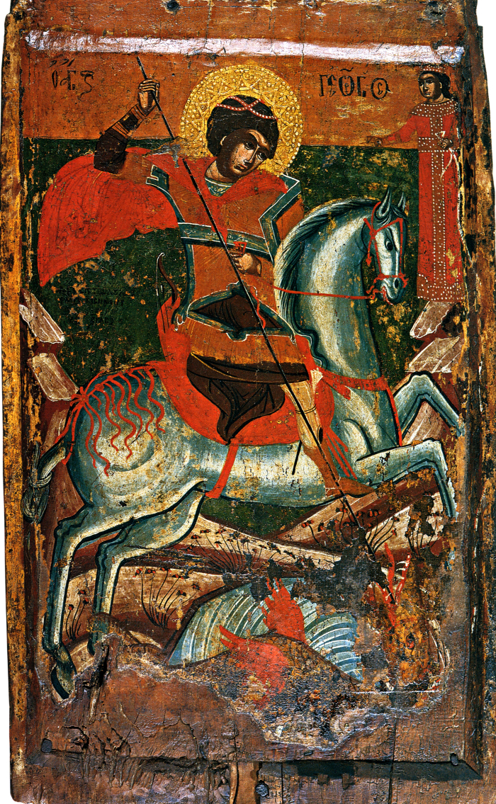 Икона. Чудо св. Георгия о змие. 1623-1624 гг. XVII в. Византийский и христианский музей, Афины. Греция