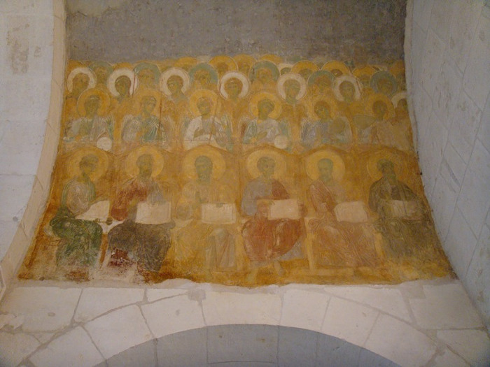 Фреска. Страшный Суд. XII в. Дмитриевский собор. Владимир