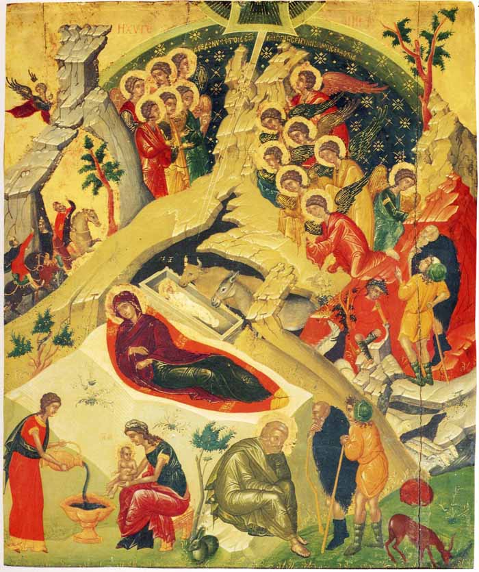 Икона. Рождество Христово. Начало XVI в. Греция. Греческий институт Византийских исследований в Венеции
