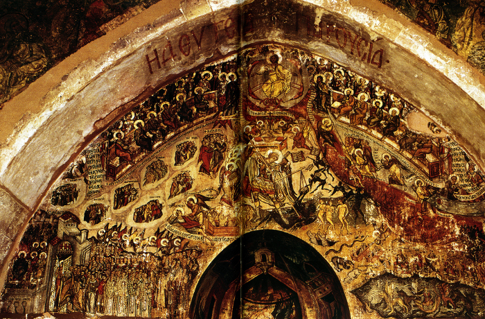 Фреска. Страшный суд. XVI в. Византия. Монастырь св. Екатерины. Синай, Египет