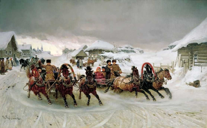 П.Н. Грузинский. Масленица. 1889 г.