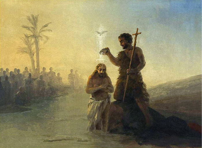 И.К. Айвазовский. Крещение Господне. 1890-е. Картинная галерея им. И. К. Айвазовского. Феодосия