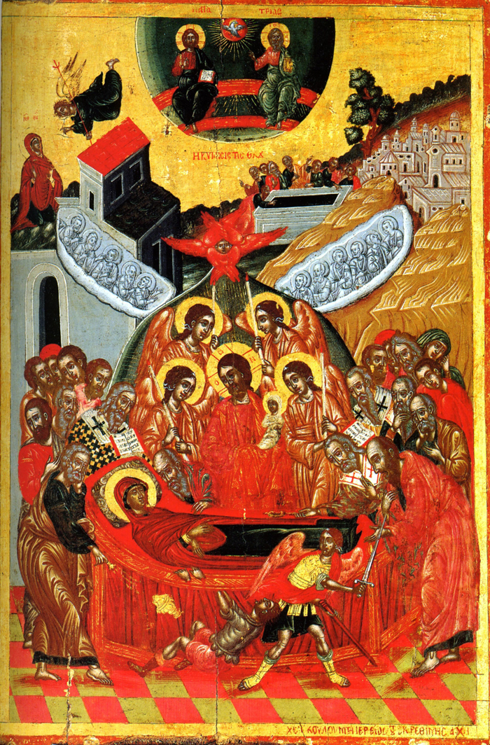 Икона. Успение Пресвятой Богородицы. XVIII в. Собрание Велимезиса. Греция