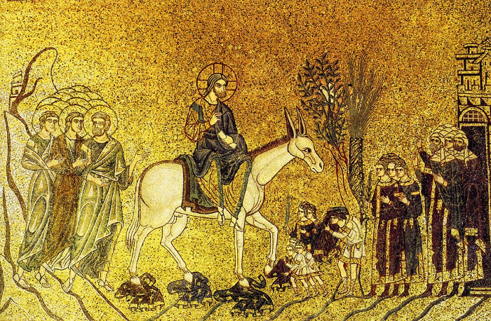 Мозаика. Вход Господень в Иерусалим. XIII в. Собор Сан-Марко. Венеция, Италия