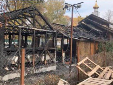 так выглядят помещения влскресной школы в сгоревшем храме