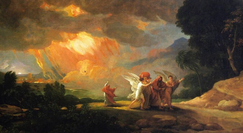 Бенджамин Уэст Лот Покидающий Содом