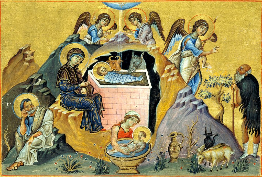 Книжная миниатюра Рождество Христово