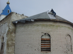 Пожертвование храму Архистратига Михаила на крышу