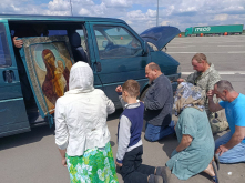 Сбор пожертвований на ремонт машины для иконы Донецкой Божией Матери