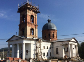 Пожертвования на крест с шаром для центрального купола Казанского храма