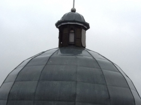 Крест с шаром для центрального купола Казанского храма