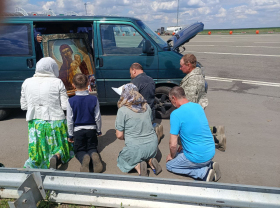 Сбор пожертвований на ремонт машины для иконы Донецкой Божией Матери