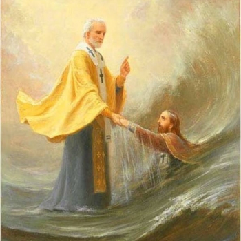 Как святитель Николай спас в бурю инока Николая
