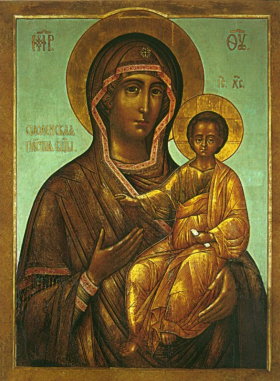 Молебен и молитвы перед иконой Божией Матери Смоленская