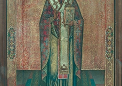 Икона святителя Николая, архиепископа Мир Ликийских, Чудотворца с частицей его святых мощей