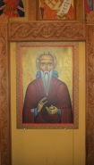 Икона Прп. Давида Гареджийского с частицей мощей