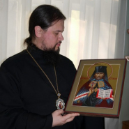 Икона святого Фаддея Тверского, с частицей мощей