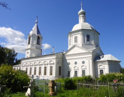 Храм Воскресения Христова и Ильи пророка в деревне Матренино Нижегородской области