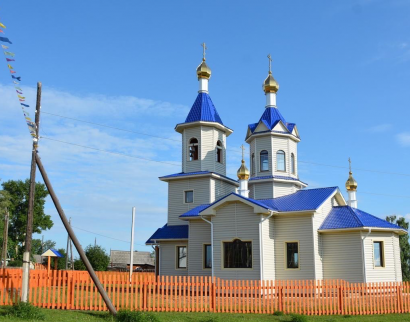 Храм Рождества Иоанна Предтечи, пос Балаганск, Иркутская область