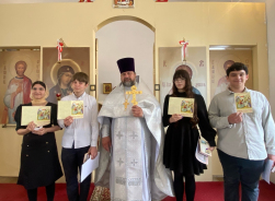 ​ПЕРВЫЙ ВЫПУСКНОЙ В ВОСКРЕСНОЙ ШКОЛЕ НИКОЛЬСКОГО ХРАМА
