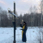 Освящение поклонного Креста в Зеленовке!