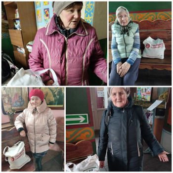 Раздача продуктовых наборов